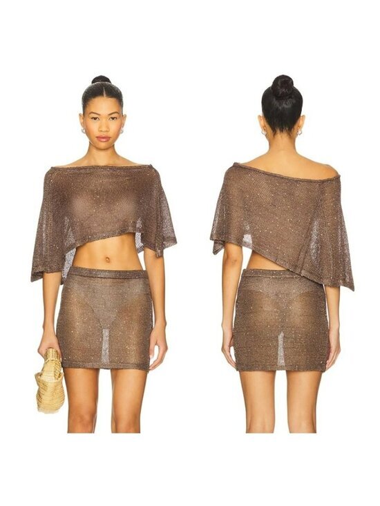 REVOLVE Dresses & Skirts - Superdown Charlena Skirt Set - Brown